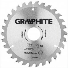 Graphite körfűrészlap 165x30 z30 aluminium